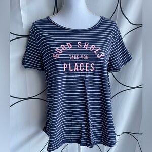 Good Shoes Take You Places Old Navy Tee Sz Large